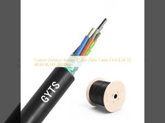 Custom Outdoor Armored Fiber Optic Cable 2 4 6 8 24 32 48 84 96 144 288 Cores