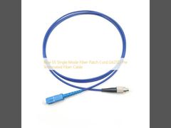Blue SS Single Mode Fiber Patch Cord G625D Pre Terminated Fiber Cable