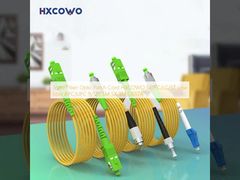 1core Fiber Optic Patch Cord HXCOWO SC/FC/LC/ST Low Loss APC/UPC 9/125 SM SX 3M G657A