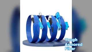 बख्तरबंद फाइबर ऑप्टिक पैच कॉर्ड SC UPC E2000