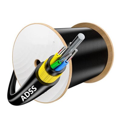 खरीदें G652D Fiber Optic Overhead Cable 12 24 48 96 Core ADSS Self Supporting Aerial Cable ऑनलाइन निर्माण
