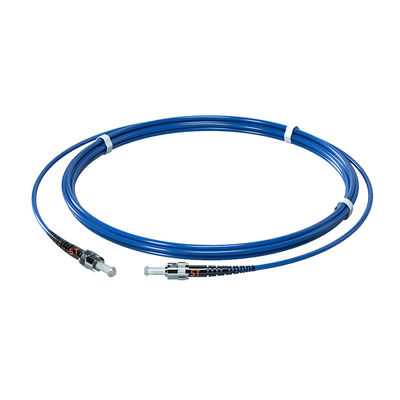 खरीदें FTTH PVC 3.0MM Single Mode G657A1 3M ST/UPC-ST/UPC Armored Fiber Optic Patch Cord ऑनलाइन निर्माण