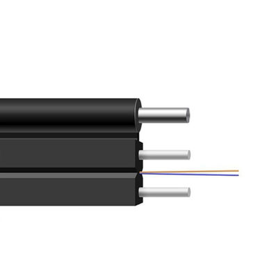 खरीदें G657A 1km FTTH Drop Cable 1 2 4 6 8 12 Core PVC Fiber Optical Cable for Indoor/Outdoor ऑनलाइन निर्माण