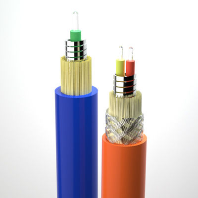 खरीदें Spiral Armored Fiber Optical Cable 2.0/3.0mm CPR FTTH 1 Core Single Mode Indoor Flexible ऑनलाइन निर्माण
