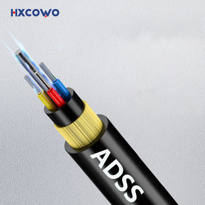 खरीदें Customized Singlemode Fiber Optic Cable 6/12/24/48/96Core ADSS Cable ऑनलाइन निर्माण