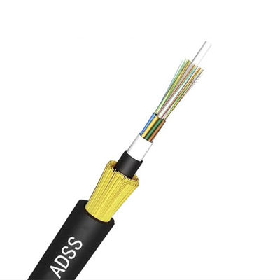 खरीदें ADSS 24 Core Fiber Optic Cable With High Tension Wire Double Jacket ऑनलाइन निर्माण