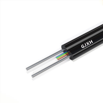 खरीदें G657A1 G657A2 Indoor Fiber Optic Cable With Steel Messenger 1/2/4/6/8/12Cores ऑनलाइन निर्माण