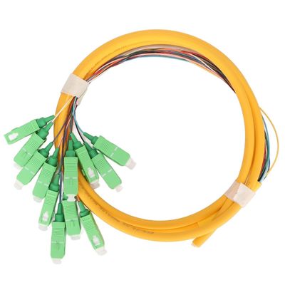 खरीदें Connector Type SC Fiber Pigtails HXCOWO 12 Color 0.9mm SM OS2 G.657A1 Blue LSZH PVC ऑनलाइन निर्माण