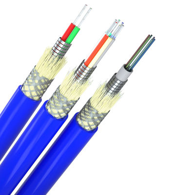 खरीदें OM1 OM2 OM3 Multimode Armored Fiber Optic Cable Dustproof Function ऑनलाइन निर्माण