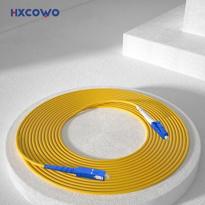 खरीदें HXCOWO LC SC/UPC Optical 1M Single Mode Single Core 3.0mm Fiber Cable Patch for FTTX ऑनलाइन निर्माण