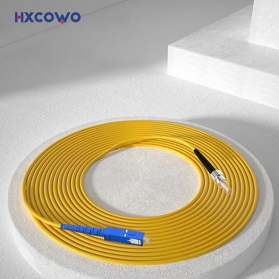 खरीदें FTTX Fiber Optic Patch Cord with HXCOWO SC FC Connectors and SM Indoor Armored Cable ऑनलाइन निर्माण