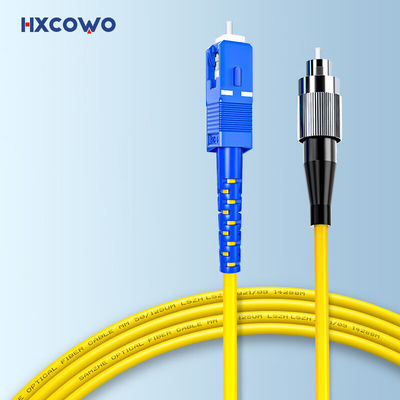 खरीदें HXCOWO Indoor Outdoor 1 2 4 Core G657A1 FTTH Armored Fiber Optic Cable Patch With SC FC Connector ऑनलाइन निर्माण