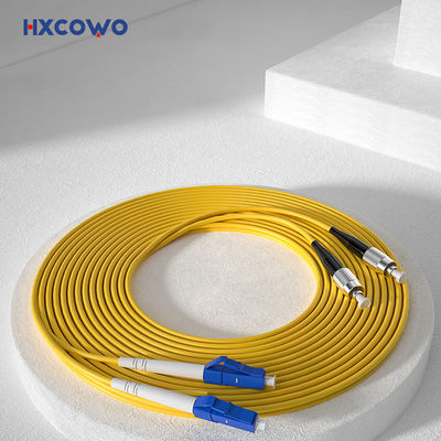 खरीदें Armored Fiber Cable Patch HXCOWO OM4 LC UPC to FC Duplex Multimode Fiber Optic Cable ऑनलाइन निर्माण