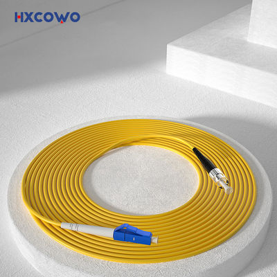 खरीदें HXCOWO SM SX G657A2 LC/UPC-FC 2 3mm LSZH Armored Fiber Optic Cable Patch for Wifi Network ऑनलाइन निर्माण