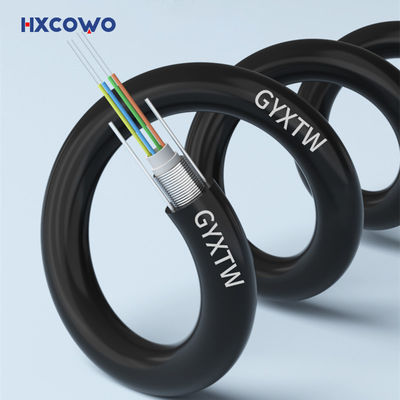 खरीदें Fiber Optic Cable GYXTW G657A G652D Armoured Outdoor Single Mode OS2 4 6 12 24 Core ऑनलाइन निर्माण