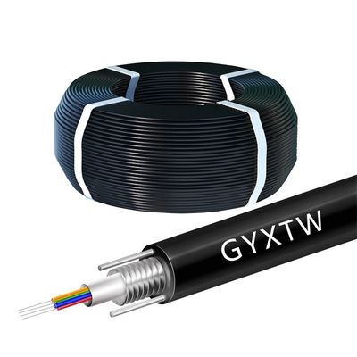 खरीदें Singlemode Outdoor Armored Fiber Optic Cable G652D Armored Fiber Cable ऑनलाइन निर्माण