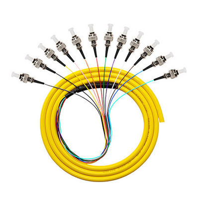खरीदें Multimode 50/125 62.5/125 SM 12 Cores Coated Fiber Optic Pigtail for 4g Network Solution ऑनलाइन निर्माण