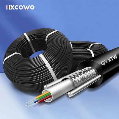 खरीदें High Speed Armored Single Mode Fiber G657A1 G657A2 Outdoor Armored Fiber Optic Cable ऑनलाइन निर्माण