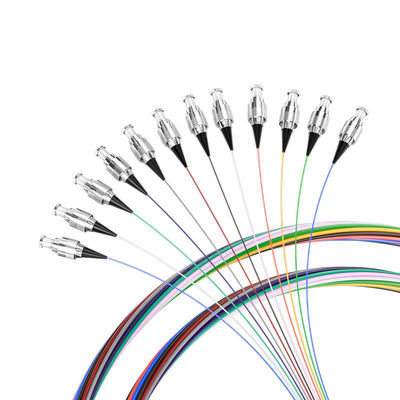 खरीदें G657 12Color 0.9mm 1.5M Fiber Optic Pigtail for FTTX Wavelength 850nm/1310nm/1550nm ऑनलाइन निर्माण