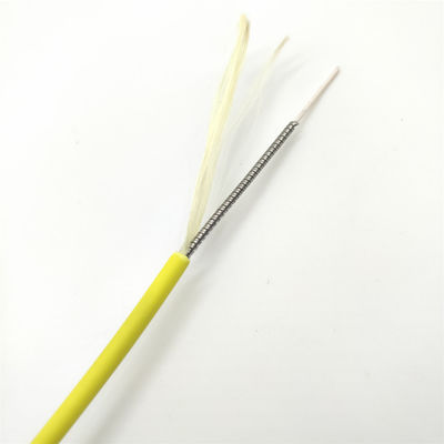खरीदें 10D Bending Radius Direct Indoor Spiral Steel Armored Optical Cable 1-12 Core 1km ऑनलाइन निर्माण