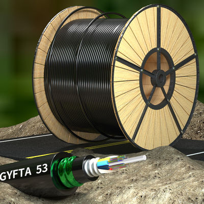 खरीदें Outdoor 12 Core Armoured Fiber Optic Cable GYFTA53 Armored Optical Cable ऑनलाइन निर्माण