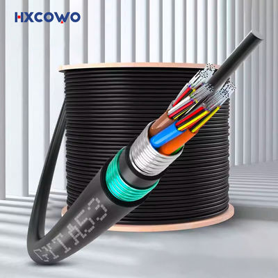 खरीदें 48/72/96/144 Core GYTA53 Outdoor Armored Fiber Optic Cable for Secure Communication ऑनलाइन निर्माण