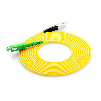 खरीदें PVC LSZH Fiber Optic Cable Patch SC FC LC ST Connector Type HXCOWO G652D G657A APC UPC ऑनलाइन निर्माण