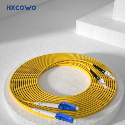 खरीदें 1.5m Yellow Duplex Armored Patch Cord HXCOWO 2.0mm SM MM 9/125 LC/UPC To ST ऑनलाइन निर्माण