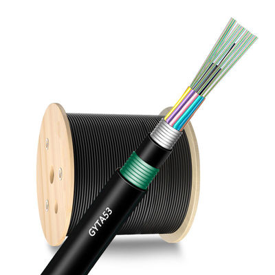 खरीदें 48 96 144 Core GYTA53 Direct Burial Fiber Optic Cable For Outdoor Networking Discount ऑनलाइन निर्माण
