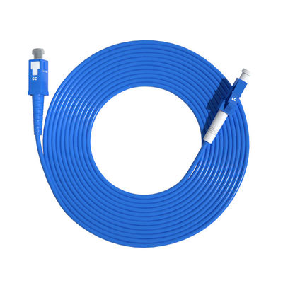 खरीदें HXCOWO Waterproof Single Mode Simplex 9/125 3.0mm SC-LC Armored Fiber Optic Cable Patch ऑनलाइन निर्माण