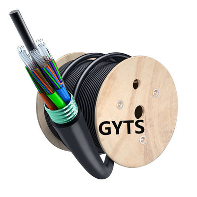 खरीदें स्थिर नेटवर्क के लिए GYTS 24 48Cores आउटडोर एसएम डायरेक्ट बरियल आर्मर्ड फाइबर ऑप्टिक केबल ऑनलाइन निर्माण