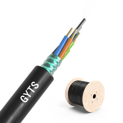 खरीदें Custom Outdoor Armored Fiber Optic Cable 2 4 6 8 24 32 48 84 96 144 288 Cores ऑनलाइन निर्माण