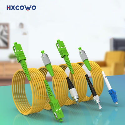 खरीदें 1core Fiber Optic Patch Cord HXCOWO SC/FC/LC/ST Low Loss APC/UPC 9/125 SM SX 3M G657A ऑनलाइन निर्माण