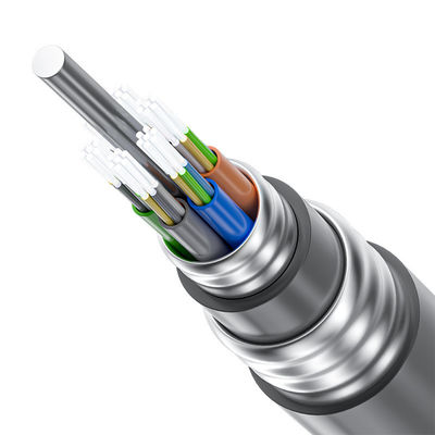 खरीदें GYTA53/GYTA/GYTS Black Outdoor Fiber Optic Cable For Underground Direct Buried Duct ऑनलाइन निर्माण