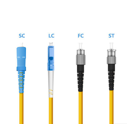 खरीदें Network wifi HXCOWO SC/FC/LC/ST/MTRJ/MU/DIN UPC APC Connector Fiber Optic Patch Cord ऑनलाइन निर्माण