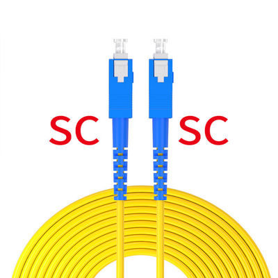 खरीदें 1core Fiber Optic Patch Cord SC To SC UPC/APC 2.0mm/3.0mm G652D/G657A for in FTTH ऑनलाइन निर्माण