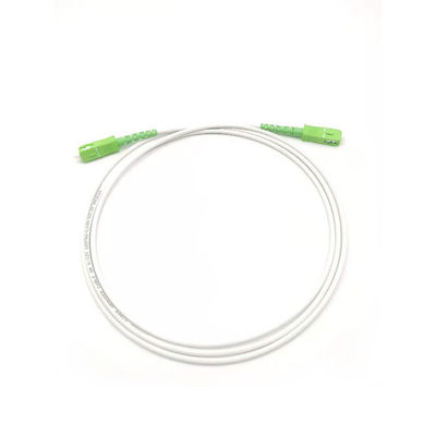 खरीदें G657A 3.0mm LSZH White Armored Fiber Optic Patch Cord SC/APC To SC/APC SM 9 1F ऑनलाइन निर्माण