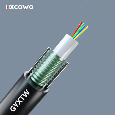 खरीदें Outdoor Armored GYXTW Fiber Optic Cable 2-288 Cores G652D/G657A1/G657A2 Fiber Type Custom Length ऑनलाइन निर्माण